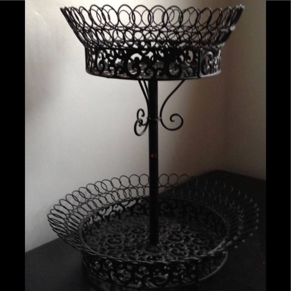 2 Tier Basket Rack Counter Top Organizer